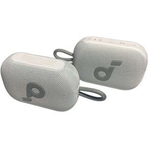 Soundcore Select 4 Go Waterproof Bluetooth Speaker White 2-Pack Portable Preowne